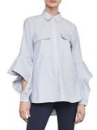 Bcbgmaxazria Mixed Stripe Cotton Shirt