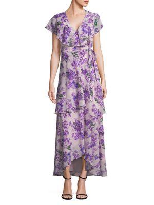 Wayf Polermo Layered Wrap Dress