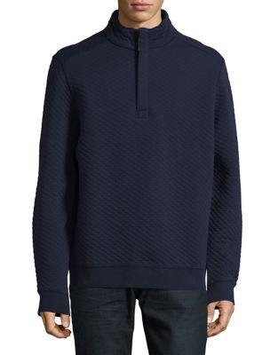 Tommy Bahama Quilted Mockneck Pullover