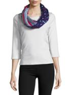 Collection 18 Star-print Infinity Scarf