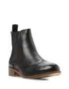 Dune London Quentin Brogue Leather Chelsea Booties