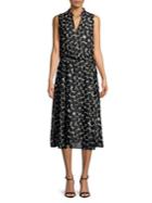 Anne Klein Printed Fit-and-flare Midi Dress