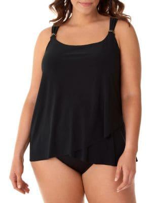 Miraclesuit Plus Razzle Dazzle Tankini Top
