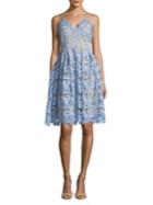 Design Lab Lace Fit-and-flare Dress