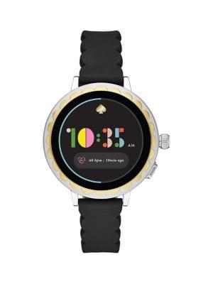 Kate Spade New York Scallop Stainless Steel & Silicone Strap Smart Watch