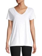 Lord And Taylor Separates Petite V-neck Cotton Tee