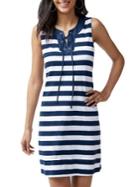 Tommy Bahama Lace-up Striped Dress