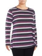 Marc New York Performance Plus Knotted Stripe Knit Top