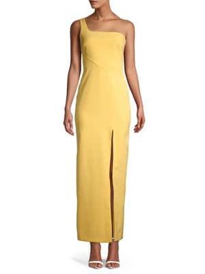 Vince Camuto One-shoulder Fitted Gown