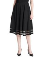 Calvin Klein Illusion-trimmed A-line Skirt