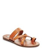 Steve Madden Ambler Leather Flat Slide Sandals