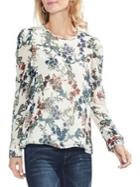 Vince Camuto Sapphire Blossom Long-sleeve Blouse