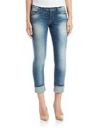 Guess Distressed Cropped Jeans