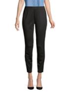 H Halston Faux Suede Side Stripe Trousers