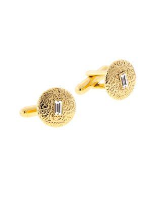 Lord Taylor Crystal-embellished Small Round Cufflinks