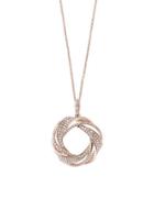 Effy Pav&eacute; Rose Diamond And 14k Rose Gold Swirl Pendant Necklace
