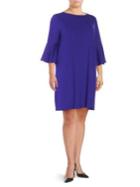 Nipon Boutique Plus Bell-sleeve Knit Dress
