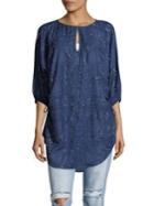 T Tahari Mosey Beaded Tunic