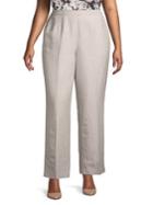 Kasper Flat-front Side-zip Pants