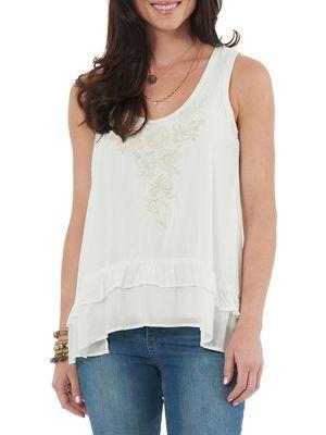 Democracy Asymmetric Double Hem Tank Top