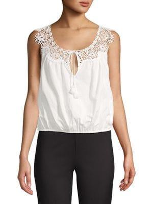 Free People Clover Croft Linen Blend Camisole