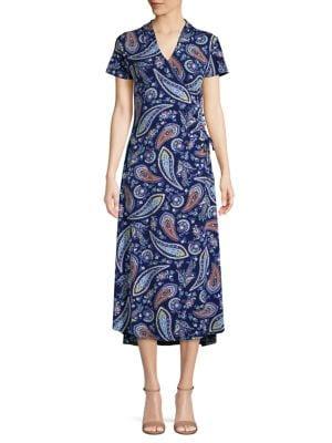 Rafaella Petite Paisley Wrap Dress