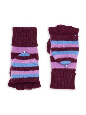 Kate Spade New York Striped Pop-top Gloves