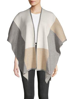 Lord & Taylor Colorblock Ruana