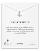 Dogeared Sterling Silver Butterfly Pendant Necklace
