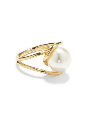 Vince Camuto Twisted Faux Pearl Ring