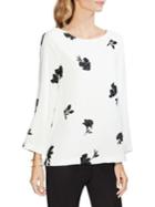 Vince Camuto Daybreak Floral Bell-sleeve Top