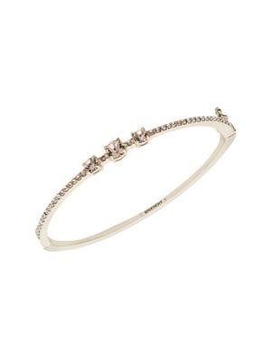 Givenchy Goldplated And Crystal Pave Bangle Bracelet
