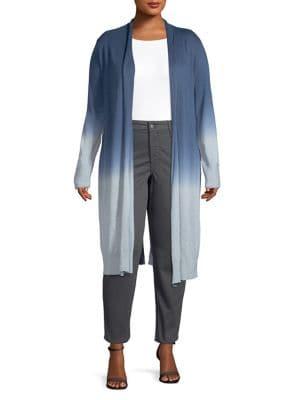 Nic+zoe Plus Plus Plus Long-sleeve Open-front Duster