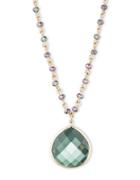 Lonna & Lilly Green Teardrop Pendant Necklace