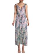 Guess Floral Ruffled High-low Dress