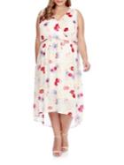 Lucky Brand Plus Floral-printed High-low Dress