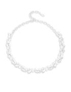 Nadri Faux Pearl And Stone-accented Choker Necklace