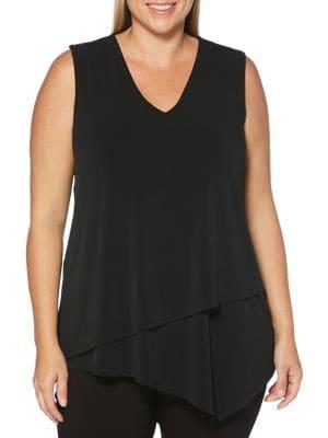 Rafaella Plus Layered-hem Top