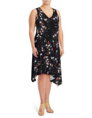 Rachel Rachel Roy Plus Plus Printed Sleeveless Dress