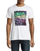 Boss Hugo Boss Velvet Drive-print Crewneck Cotton Tee