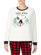 Peanuts Sweater Weather Embroidered Pullover