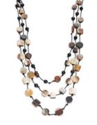 Kenneth Jay Lane Multi-tiered Geo Scatter Necklace