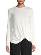 Highline Collective Knotted Front Long-sleeve Top
