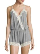 Flora Nikrooz Lace-trimmed Nighttime Romper