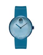 Movado Bold Edge Stainless Steel Blue Dial Analog Strap Watch