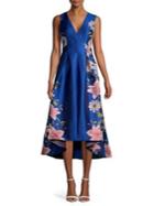 Eliza J Floral High-low Gown