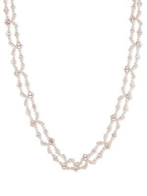 Givenchy Two-row Goldtone And Crystal Necklace