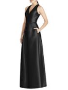 Alfred Sung Floor-length Sleeveless Dress