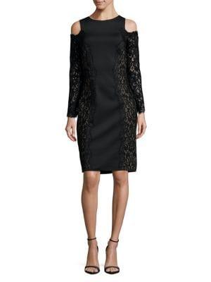 Tadashi Shoji Long-sleeve Lace Dress