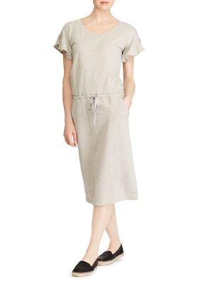 Lauren Ralph Lauren Ruffle-sleeve French Terry Dress
